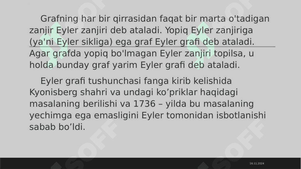 Eyler va Gamilton graflari 3
