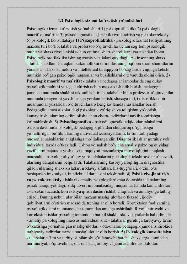 Psixologik xizmat fani rivojlanishining ilmiy tarixiy asoslari 8