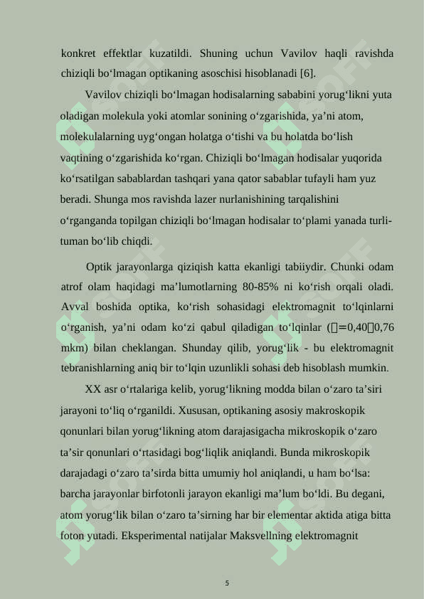 ANIZATROP KRISTALLARDA IKKINCHI  GARMONIKA GENERATSIYASI 5