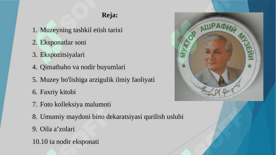Muxtor Ashrafiy uy muzeyi 2