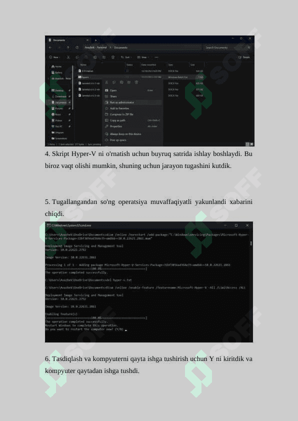 Hyper-v server bilan Powershell servirini o’rnatish 4