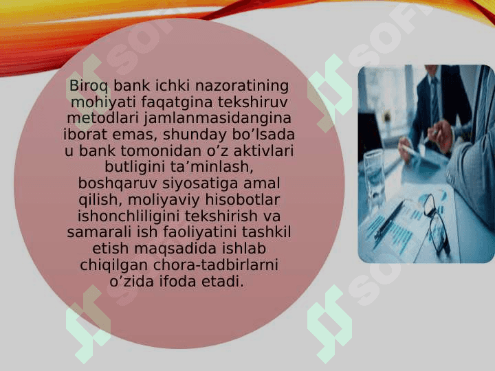 ICHKI BANK NAZORATI VA  UNI TAKOMILLASHTIRISH 5