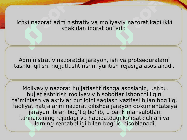 ICHKI BANK NAZORATI VA  UNI TAKOMILLASHTIRISH 6