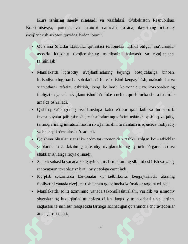 Asosiy makroiqtisodiy ko‘rsatkichlar va ularning hisoboti 4