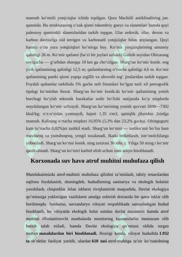 Shargʻun koʻmir koni 7