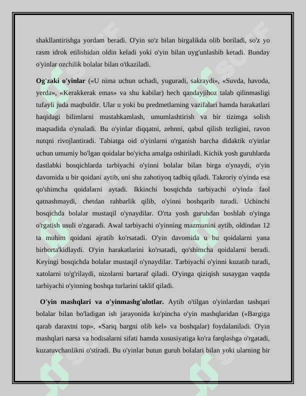 Tabiatga oid o'yin turlari va didaktik ahamiyati 4
