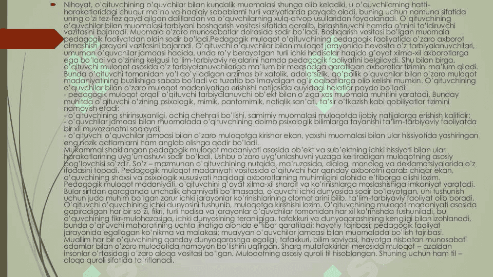 Pedagogik muloqotda muomala madaniyati 3