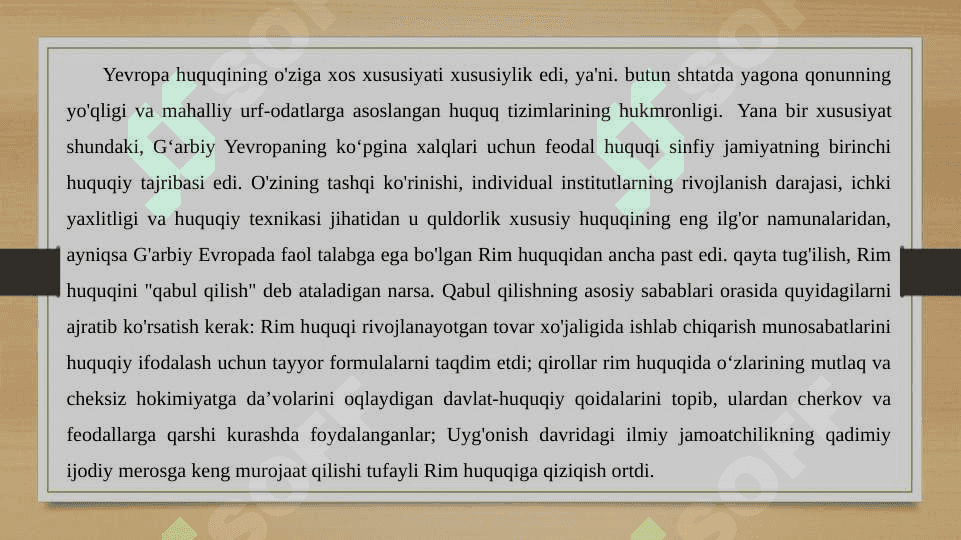 O‘rta asrlarda G‘arbiy Yevropada qonunchilikka oid arxivlar 4
