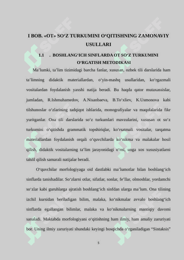 Ot soʻz turkumini oʻrganish jarayonida oʻquvchilar nutqini oʻstirish 5