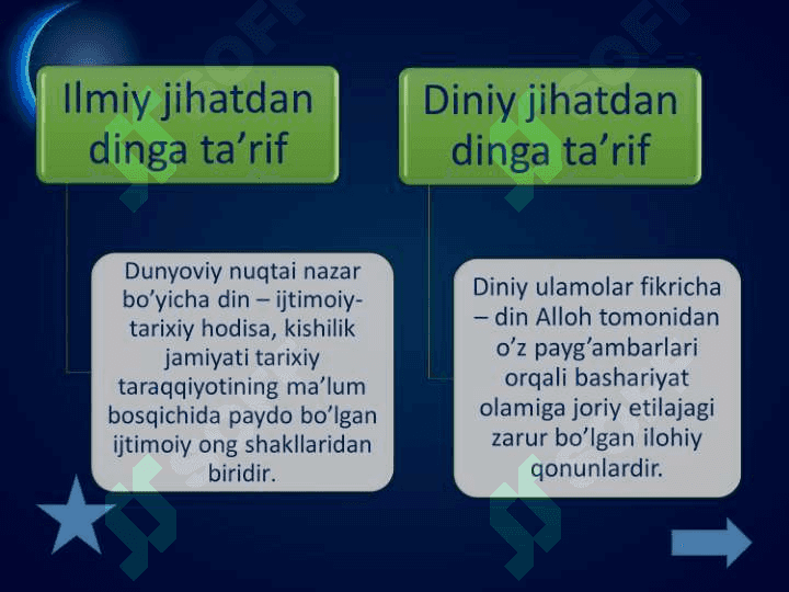 Dinshunoslik faniga kirish 7