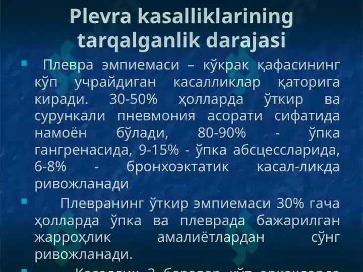 Plevra kasalliklari 2