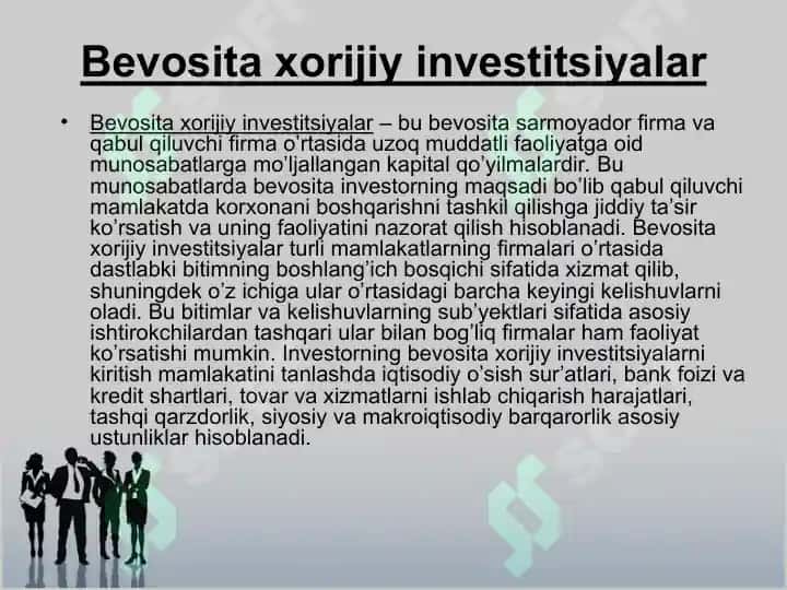 Xalqaro menejment fanining nazariy asoslari 8