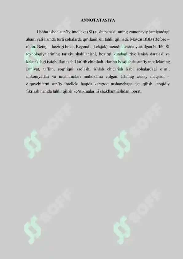 Ta’limda  sun’iy intellekt texnalogiyalari mavzusini BBB metodi orqali o’rgatish 3