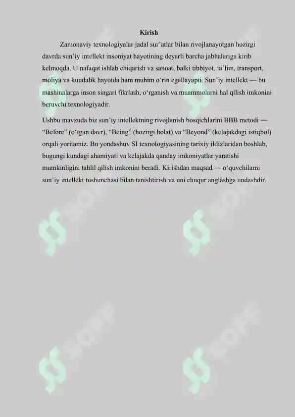Ta’limda  sun’iy intellekt texnalogiyalari mavzusini BBB metodi orqali o’rgatish 4