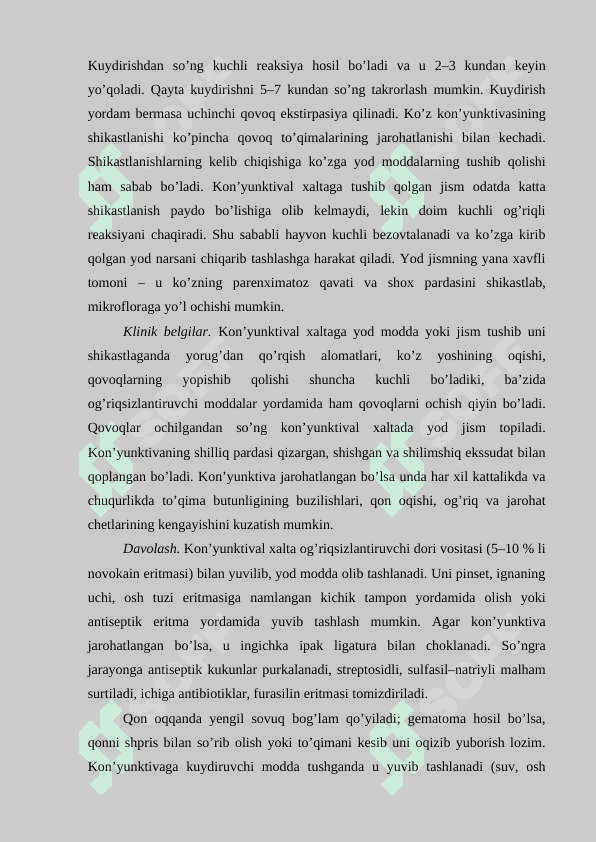 ITLARDA KO’Z KASALLIKLARINI DAVOLASH 3