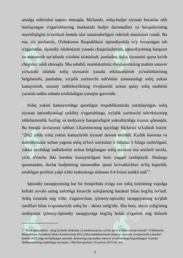 AKTSIZ SOLIG'INI HISOBLASH VA BUDJETGA TO'LASH TARTIBINI TAKOMILLASHTIRISH 4