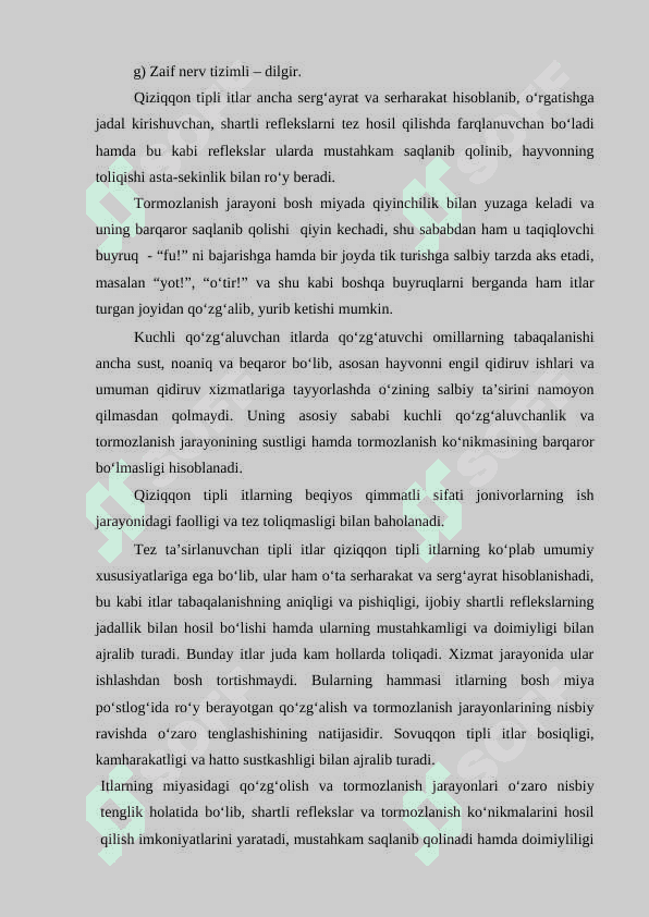 XIZMAT  ITLARNI UMUMIY VA MAXSUS DRESSIROVKA QILISH USULLARI 2
