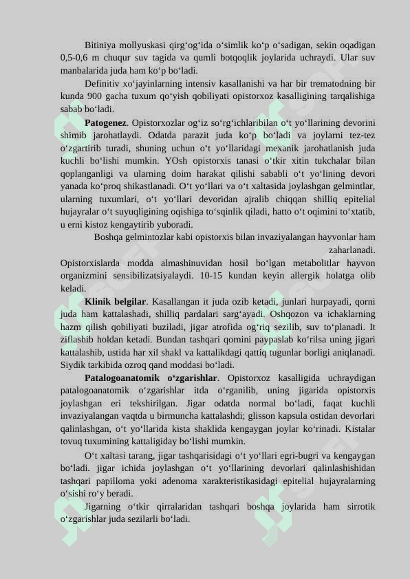 OTLARDA UCHRAYDIGAN INVAZION KASALLIKLARI 8