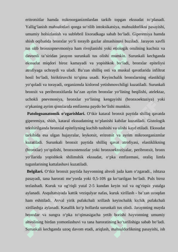 XIZMAT HAYVONLARINING NAFAS OLISH ORGANLARI KASALLIKLARI 8