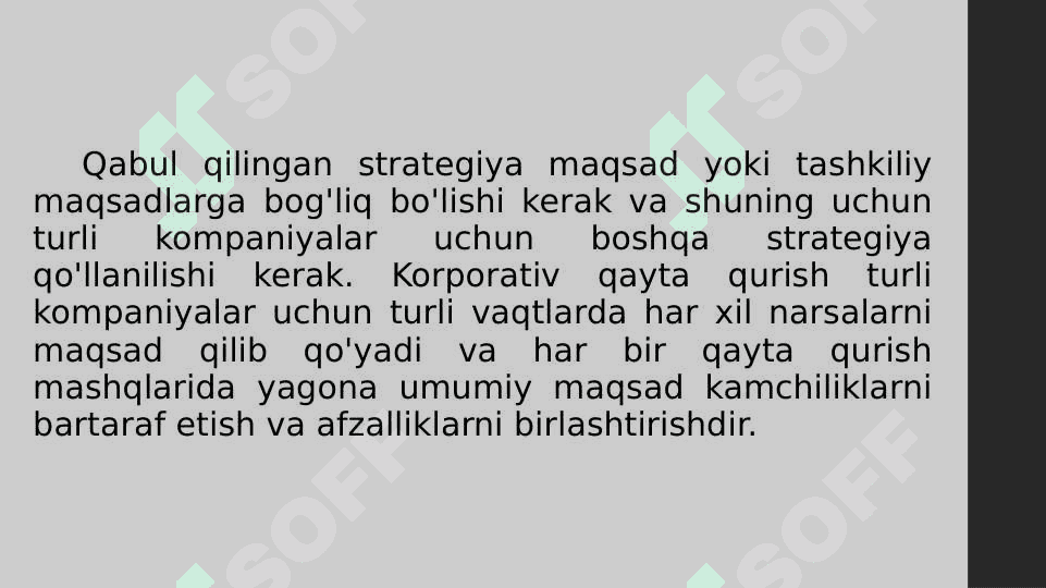 Korporativ tuzilmalarning qayta tashkil etish turlari va tugatish tartibi 4
