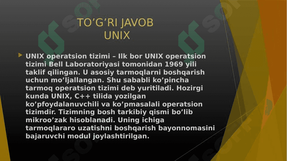 informatika testlari 8