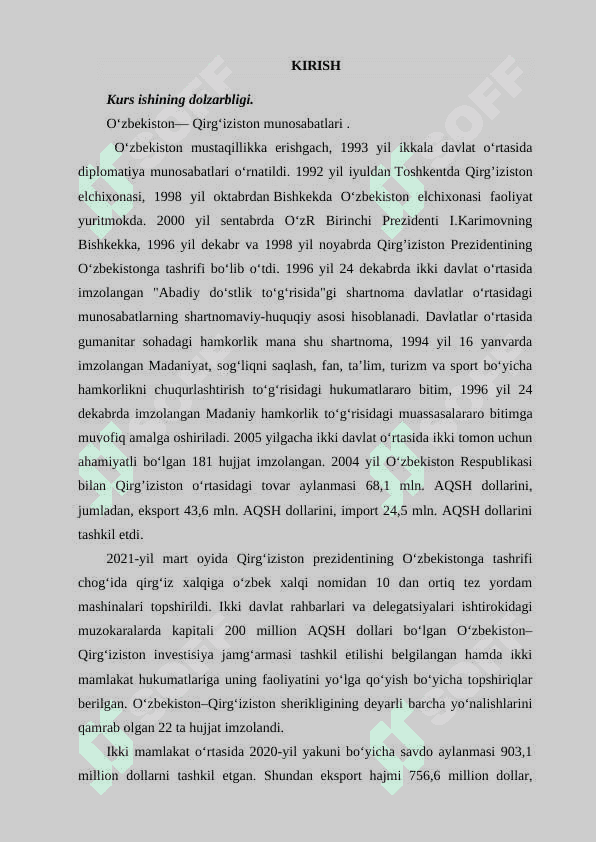 Qirgʻizistonning iqtisodiy geografik tavsifi 3