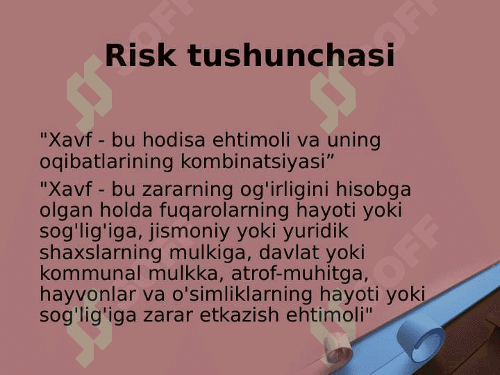 Risklarni boshqarish usullari 3