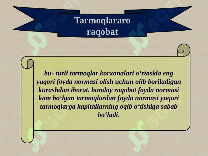 RAQOBAT VA MONOPOLIYA. NARХNING MOHIYATI VA SHAKLLANISH ХUSUSIYATLARI 8