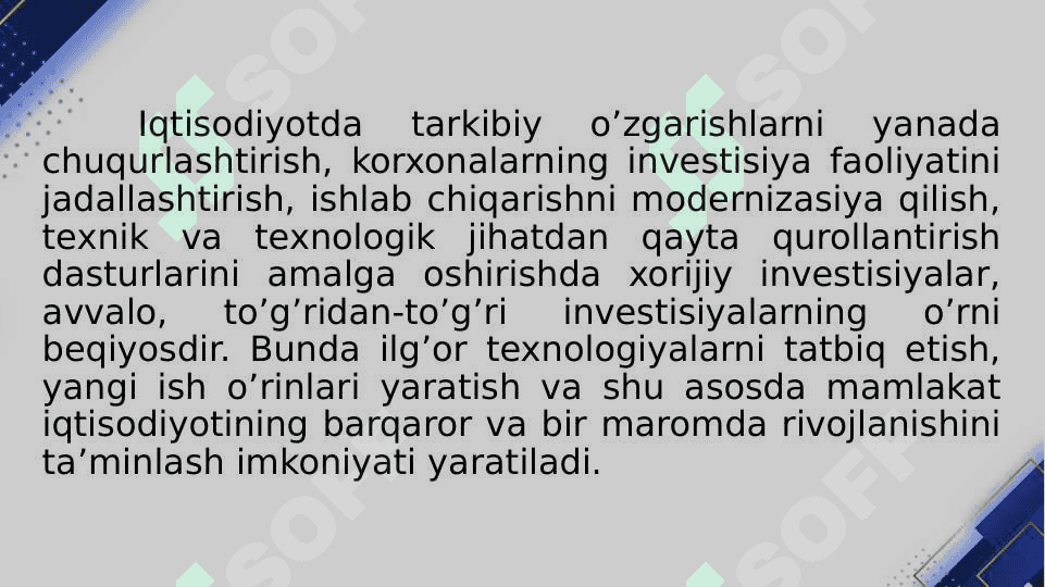 Xorijiy investorlar huquqiy holatining o’ziga xos xususiyatlari 4