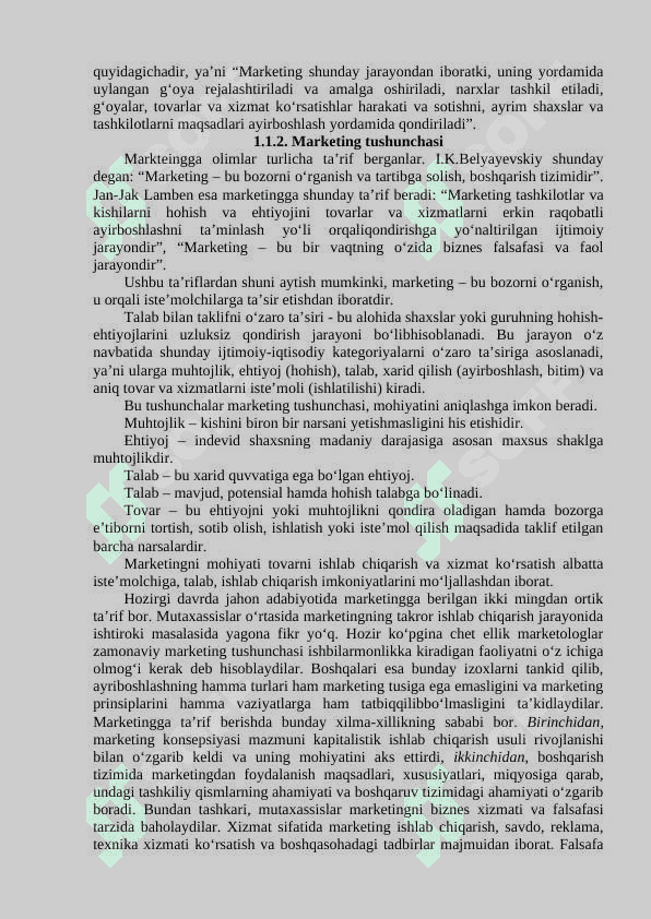 “Marketing” fanining predmeti, mazmuni va vazifalari 2