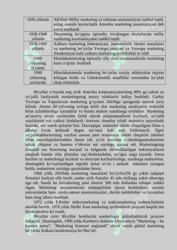 “Marketing” fanining predmeti, mazmuni va vazifalari 4