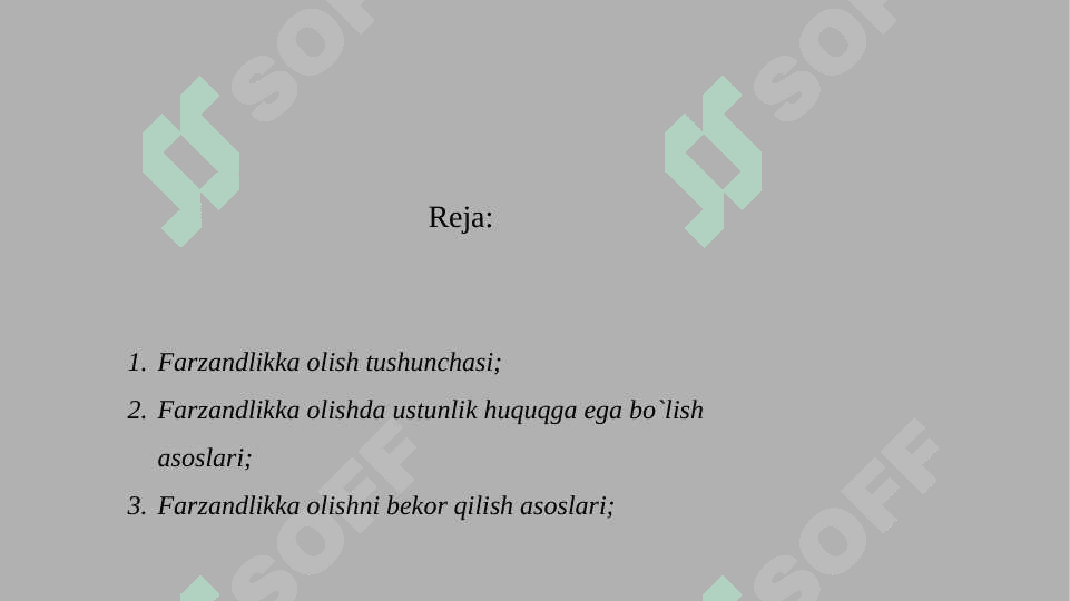 Farzandlikka olish 2