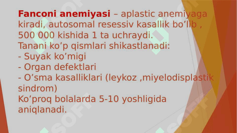 FANCONI ANEMIA 2