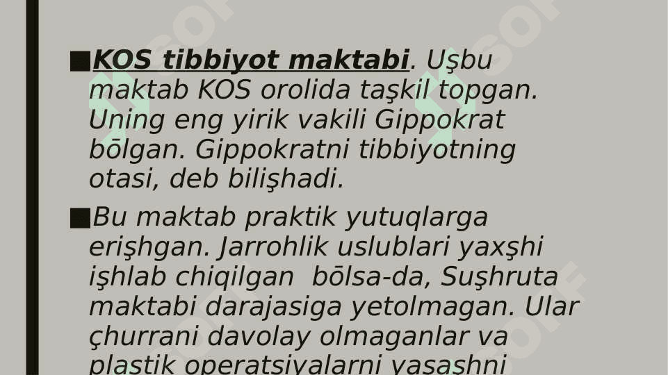 QADIMGI YUNONISTONDA TIBBIYOT 6