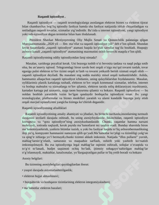 Iqtisodiyotni rivojlantirishda raqamli iqtisodiyotning roli. 5