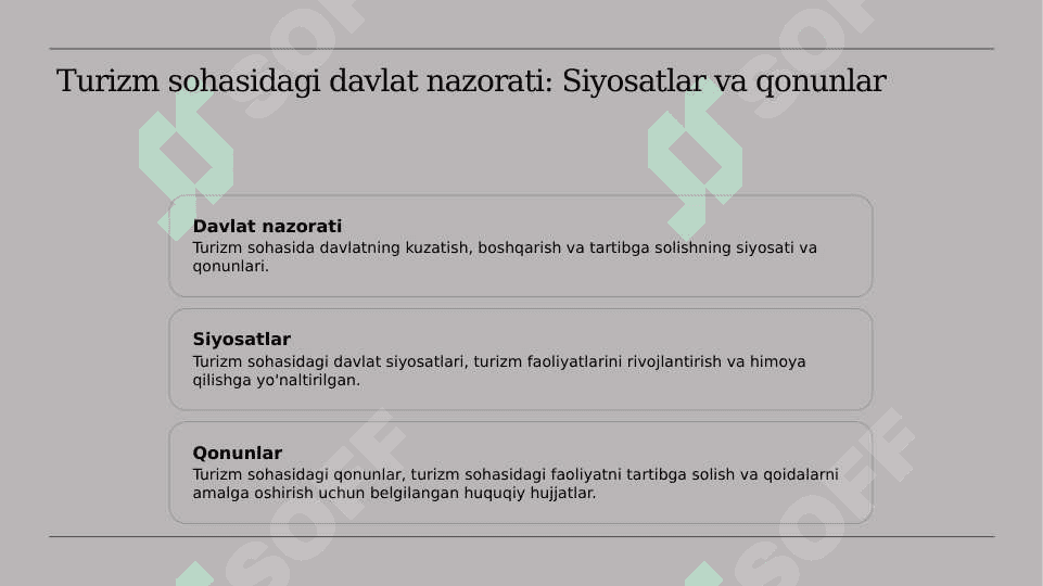 Turizm faoliyatini davlat tomonidan nazorat qilish 3