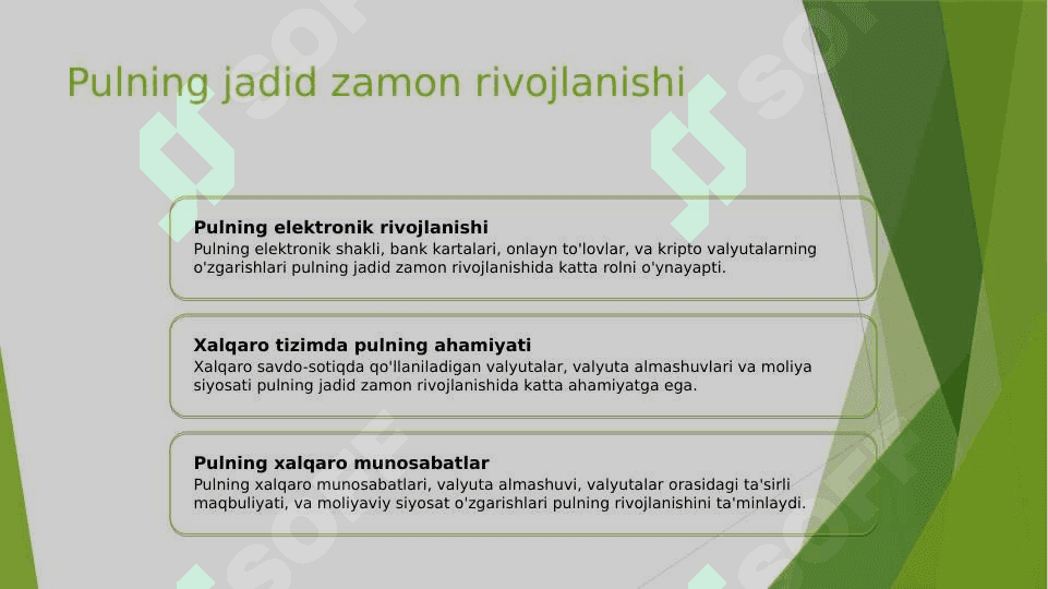 Pulning paydo bo'lishi va iqtisodiyotdagi o'rni 3