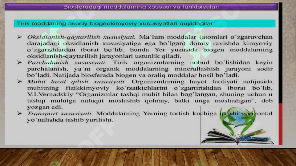 BIOSFERA HAQIDA TUSHUNCHA. VERNADSKIY TA’LIMOTI, NOOSFERA 3