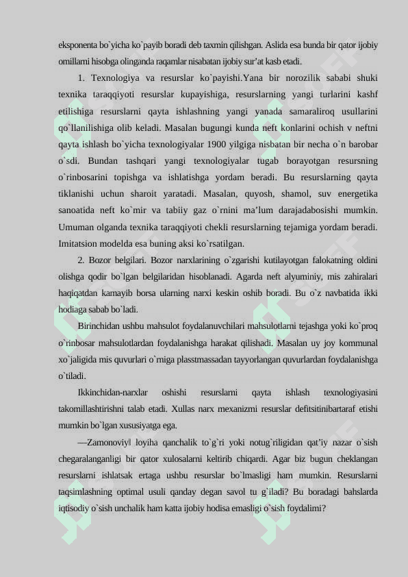 Iqtisodiy o’sishda keynschilar modeli 7