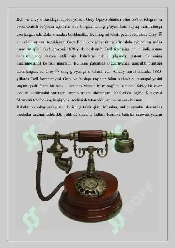 Telefonning yaratilish tarixi 7
