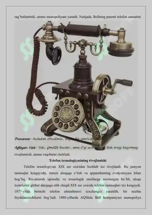 Telefonning yaratilish tarixi 8