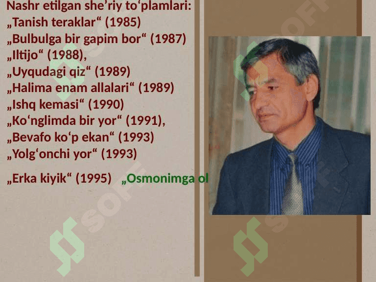 Muhammad Yusuf hayoti va ijodi. Uning asarlarida Vatan tavsifi 4