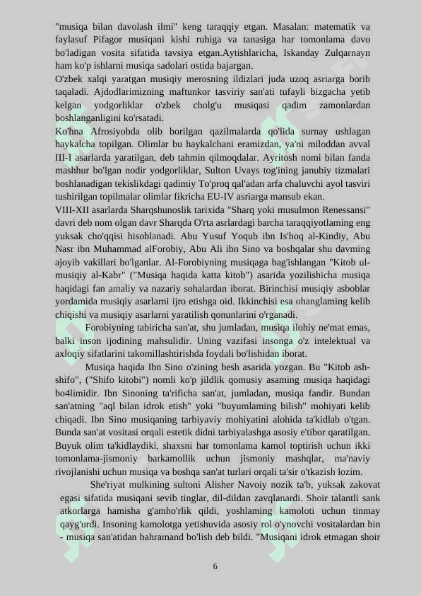 Boshlang’ich sinf musiqa darslarida o’zbek xalq cholg’u asboblariga jo’r bo’lish va ritmik harakatlar faoliyatidan foydalanish uslublari 6