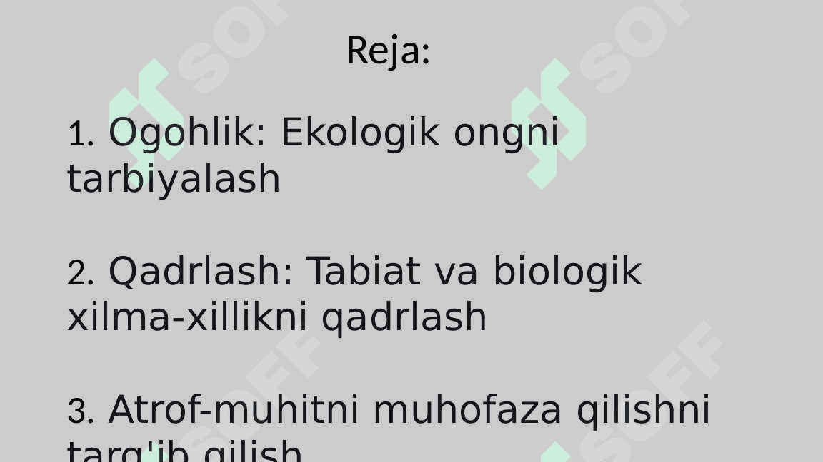 Ekologik ta'lim 2