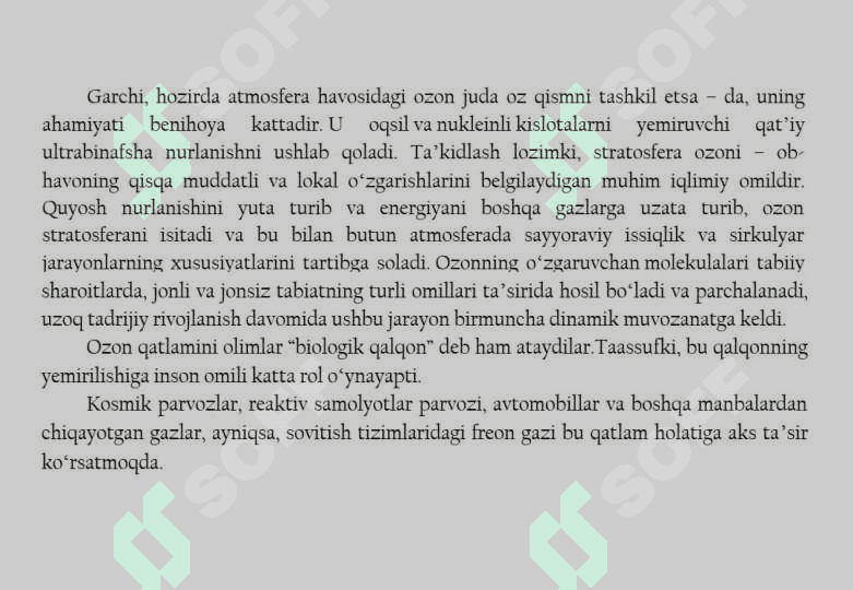 Ozon qatlamining yemirilishi va iqlim oʻzgarishi 4