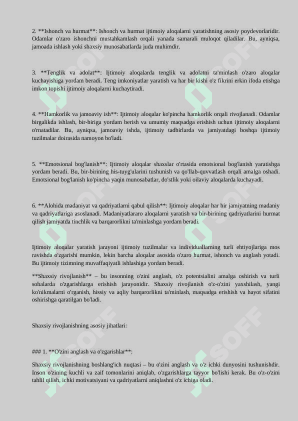 Muloqotning ijtimoiy va shaxslararo munosabatlardagi roli: 2