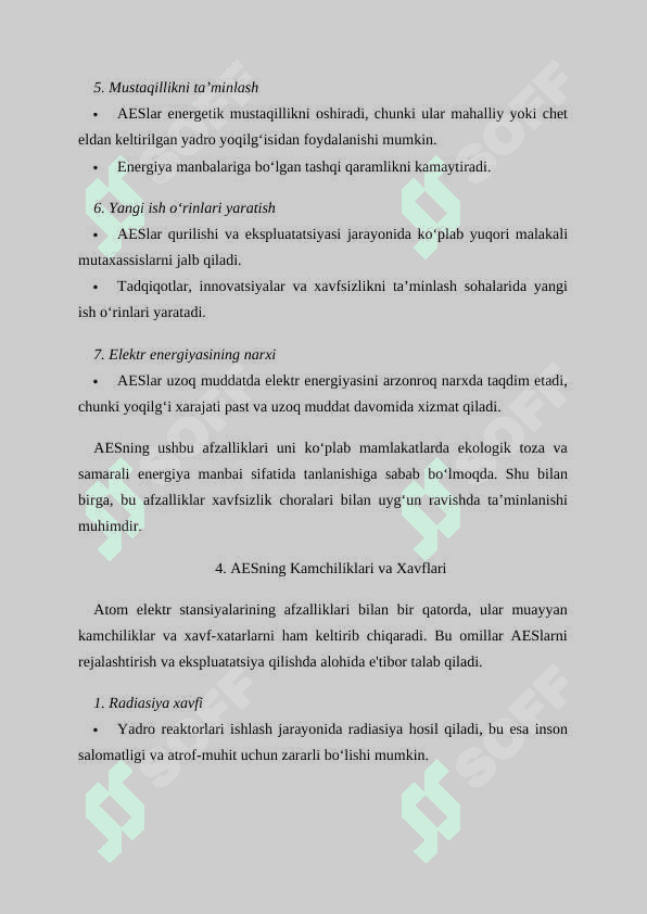Atom elektr stansiyalari (AES) 7