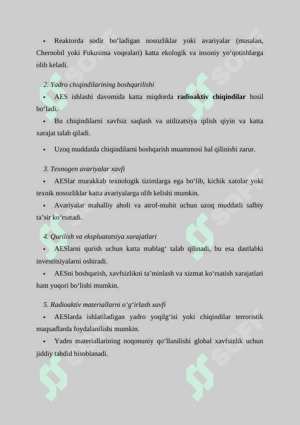 Atom elektr stansiyalari (AES) 8