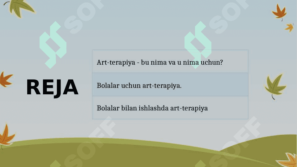 ART-TERAPIYANI BOLA SHAXSI RIVOJLANISHIDAGI O'RNI 2