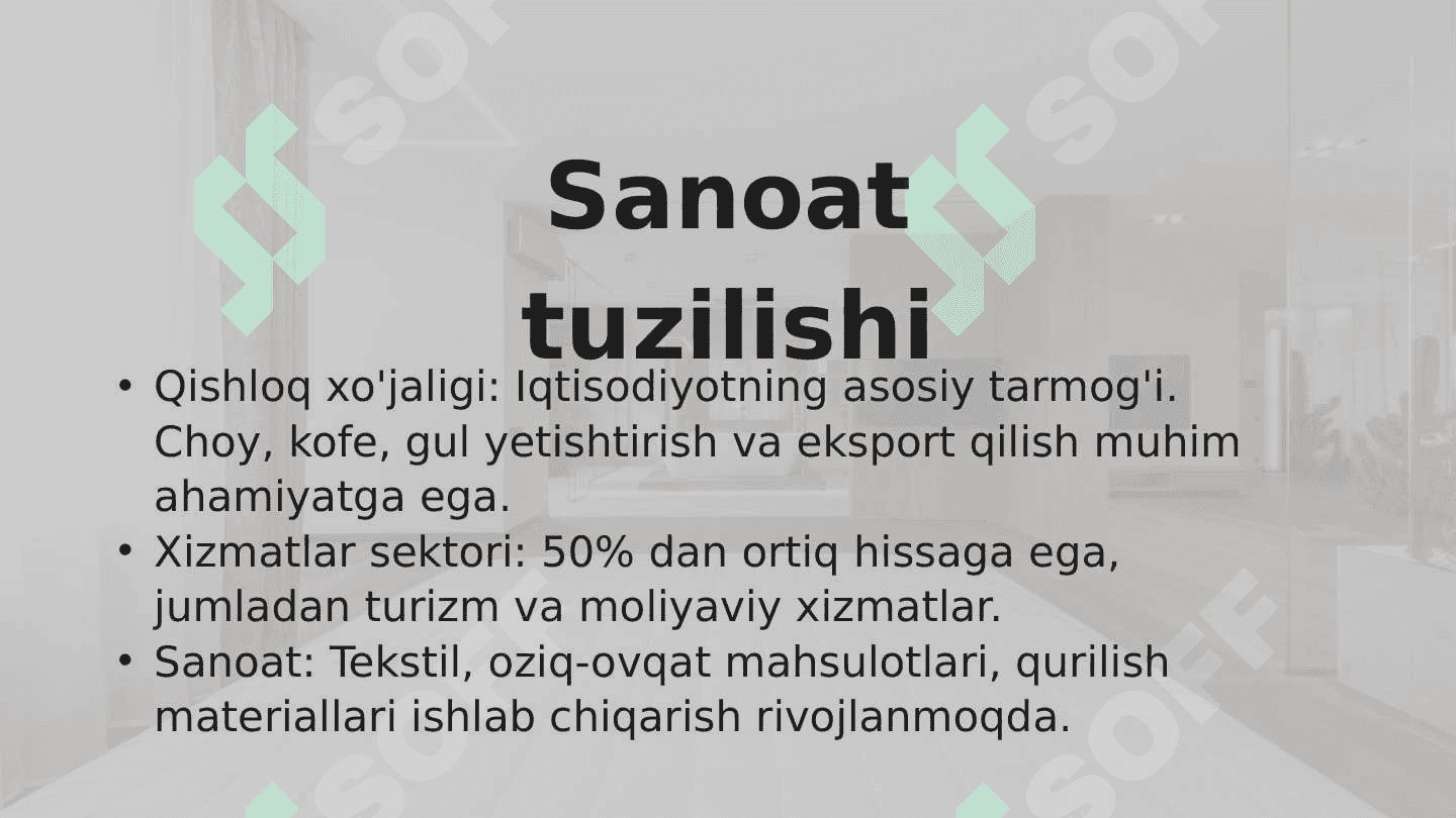 Kenya bojxona siyosati tahlili va Oʻzbekiston bilan iqtisodiy aloqalari 4